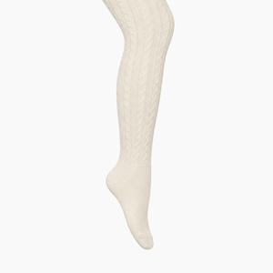 Merino Wool Cable Tights | BABY + CHILD | Natural