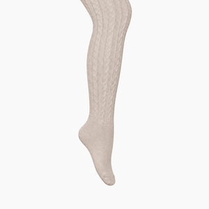 Merino Wool Cable Tights | BABY + CHILD | Oatmeal