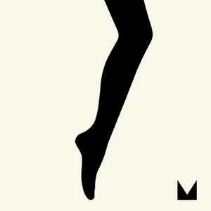 Mosey by Lamington women's organic cotton flat knit tights in black.