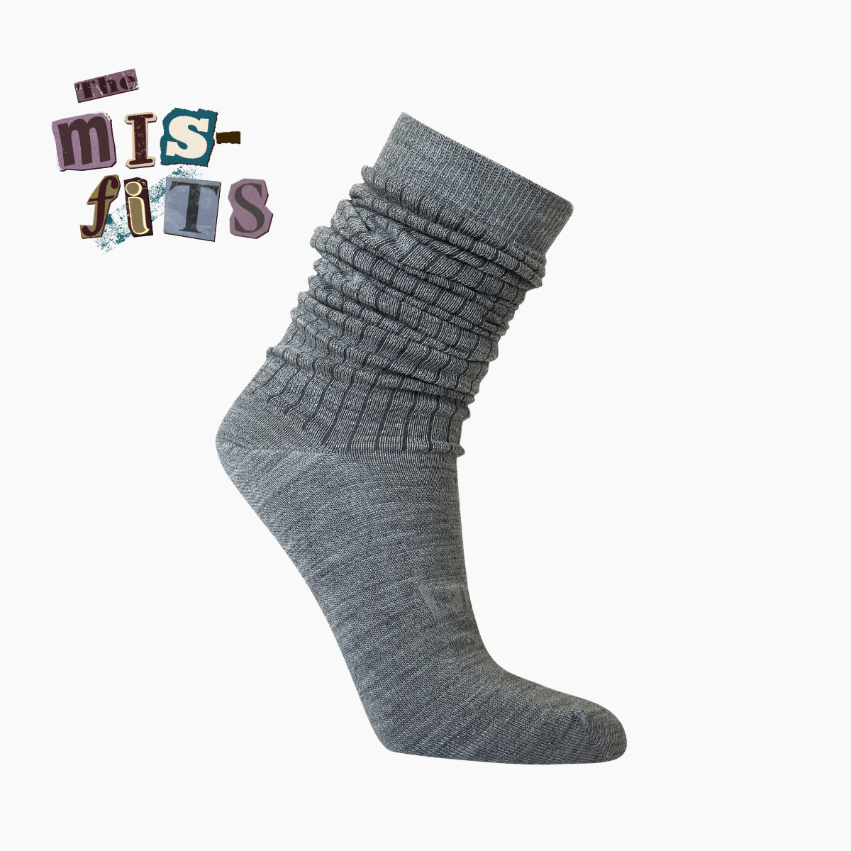 Lamington Merino Wool Socks in grey, made in New Zealand.