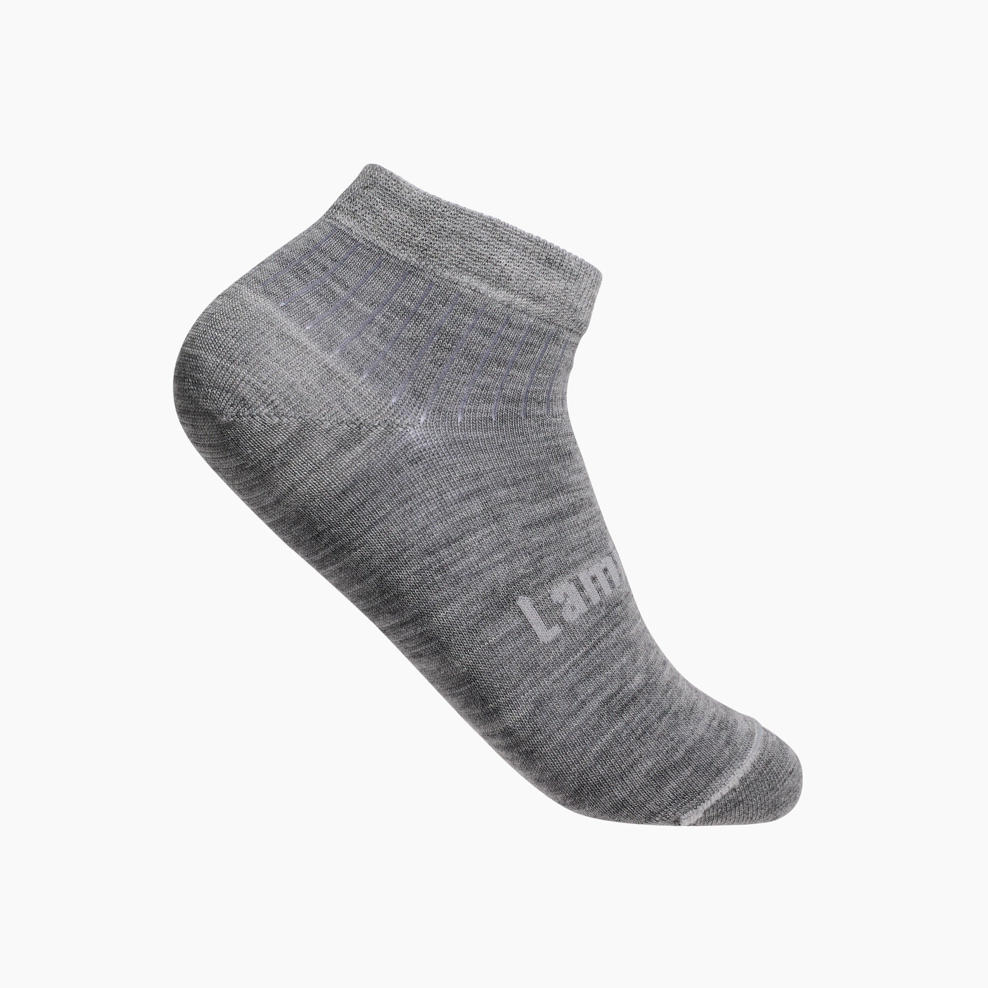 grey rib ankle socks merino wool man aus