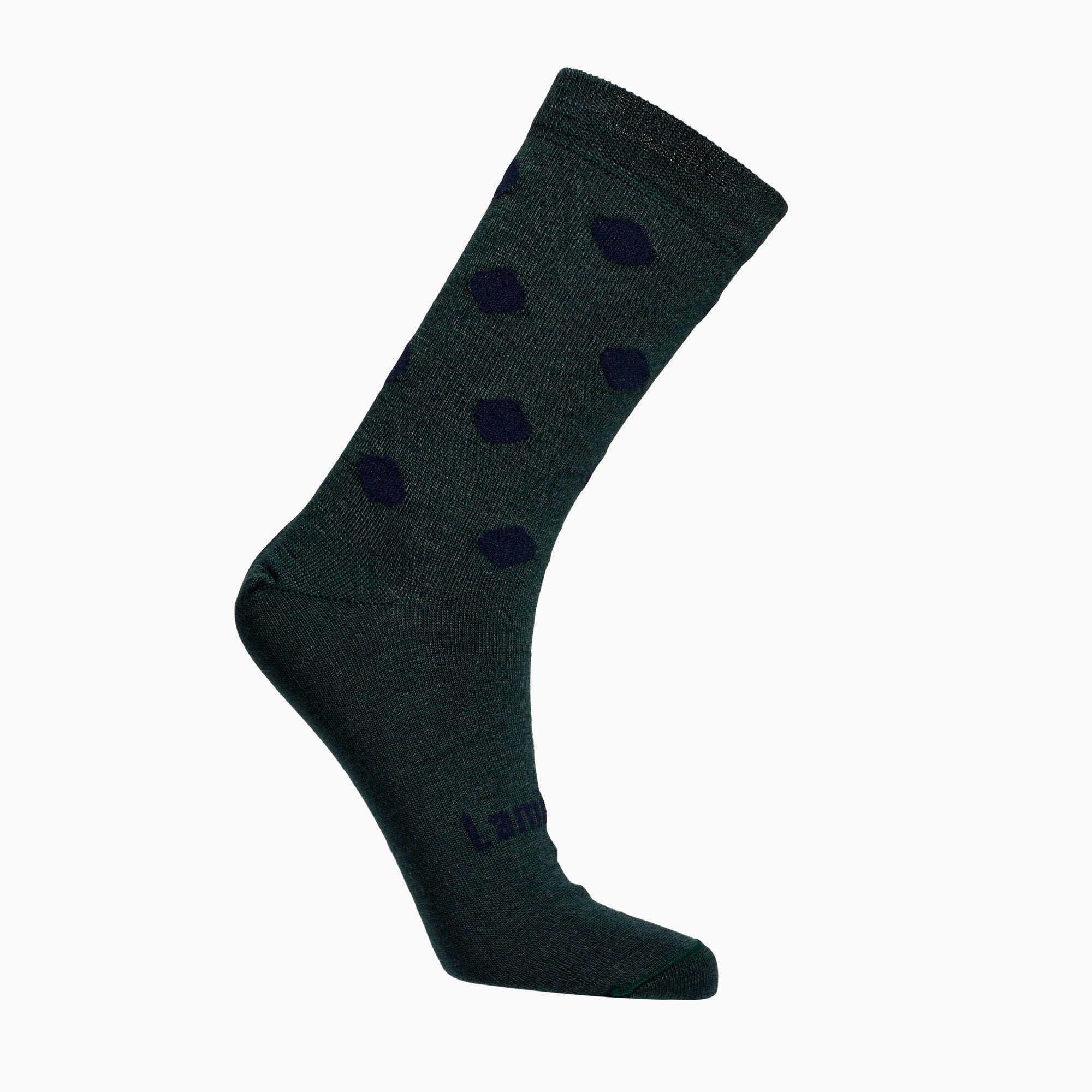 Dark Green with Dark Blue merino wool crew socks for children by Lamington Australia