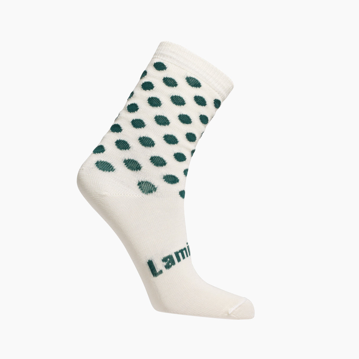 Cream with Dark Green merino wool crew socks for children by Lamington Australia