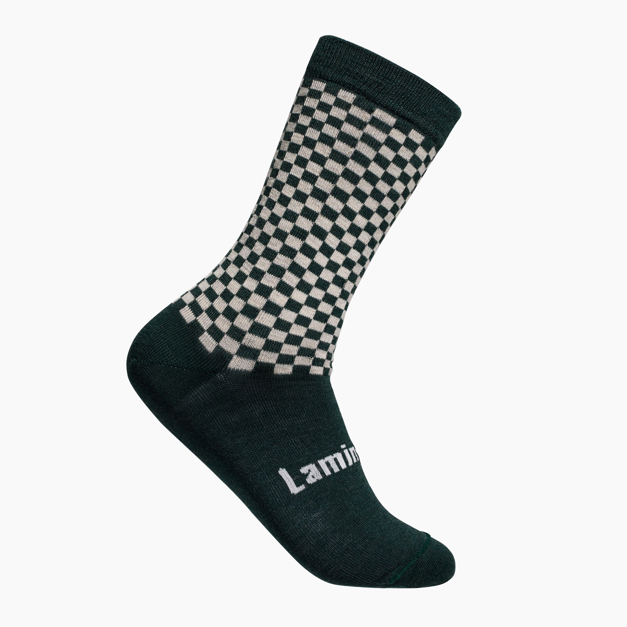 Mens merino wool crew socks Green and Latte by Lamington Australia