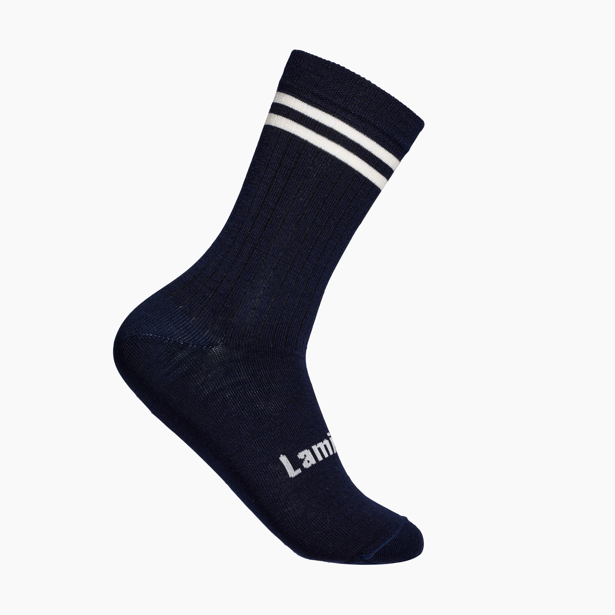 Mens merino wool crew socks Navy by Lamington aus