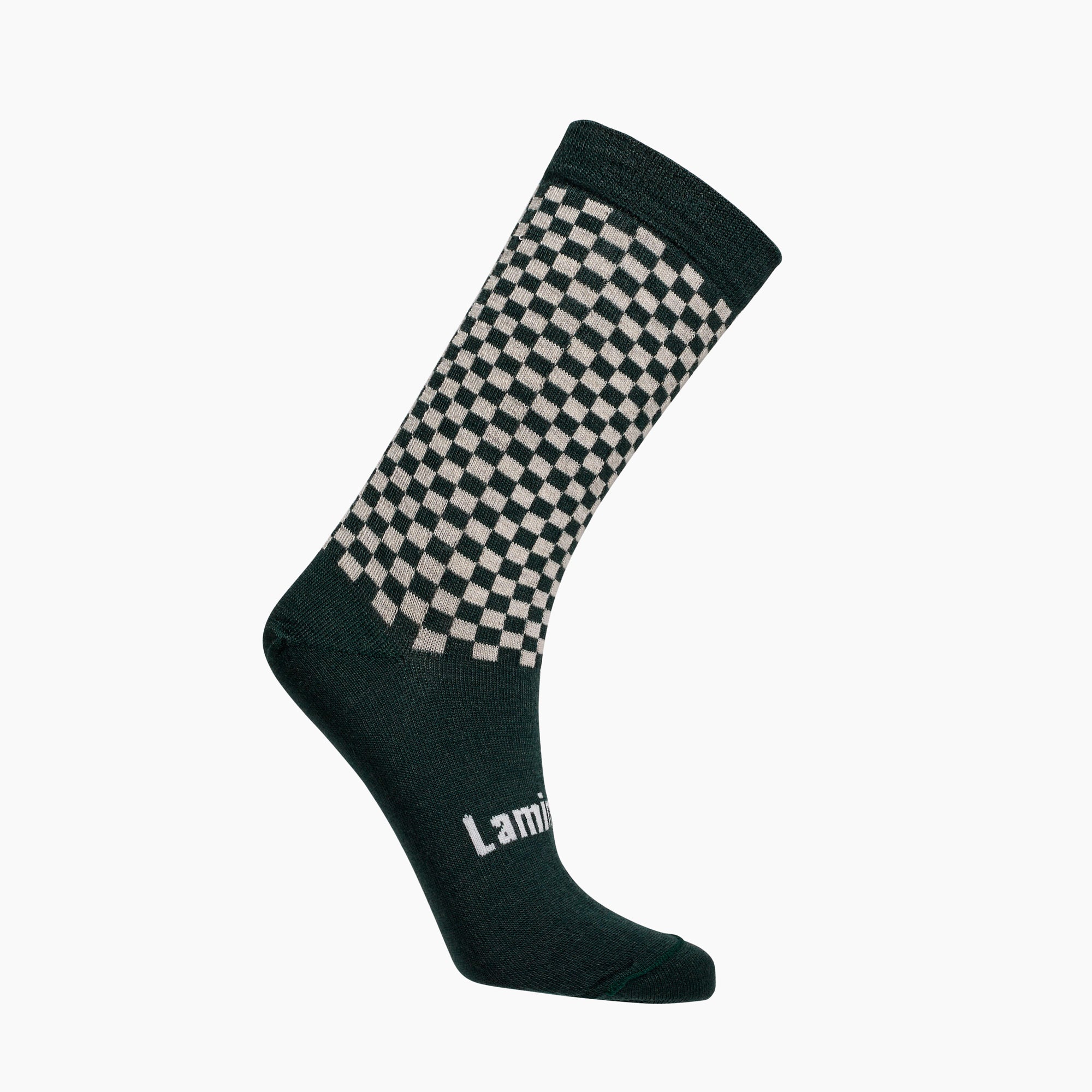 Womens merino wool crew socks Green and Latte by Lamington Australia