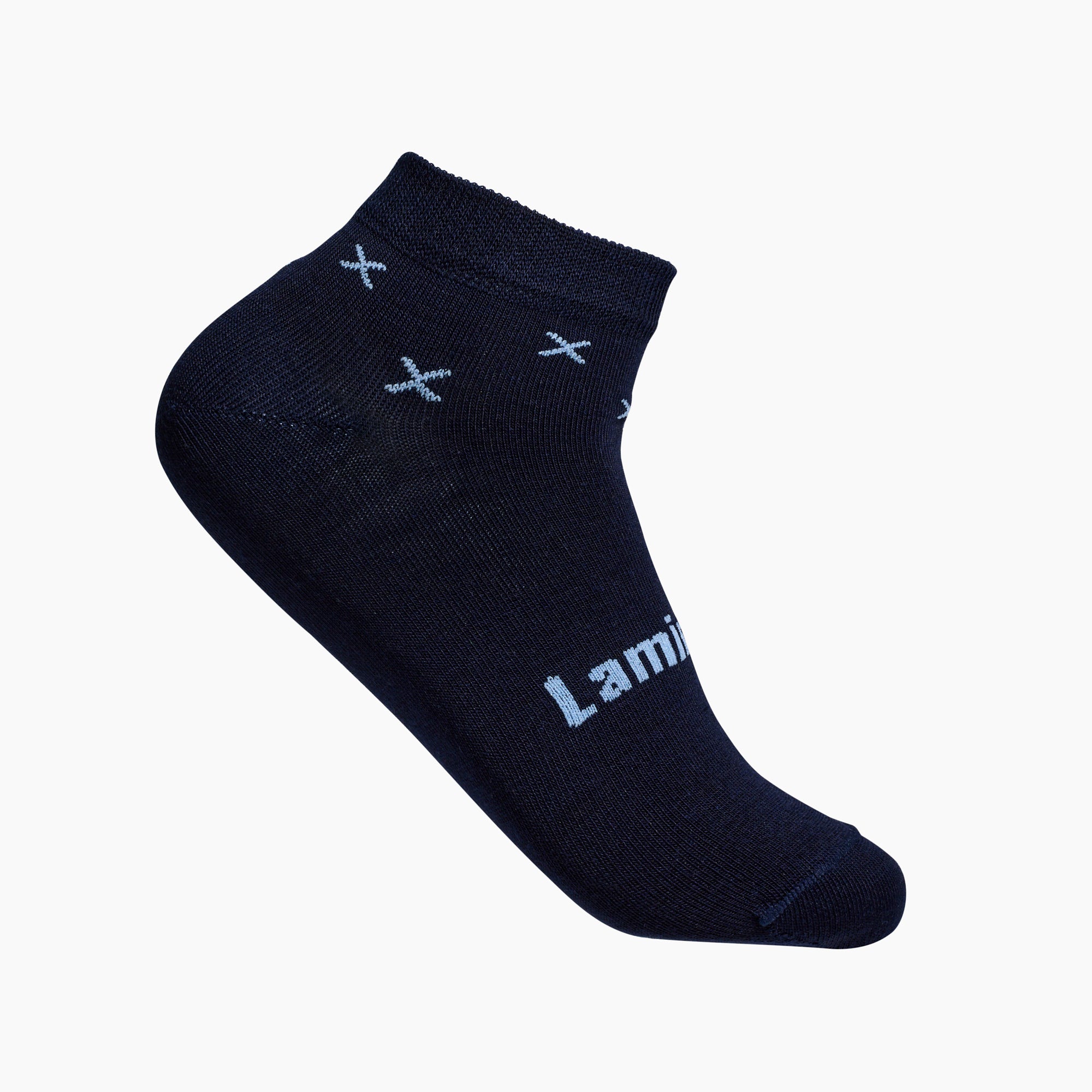 Dark Blue with Light Blue mens Merino Wool Ankle Socks Sport by Lamington Australia