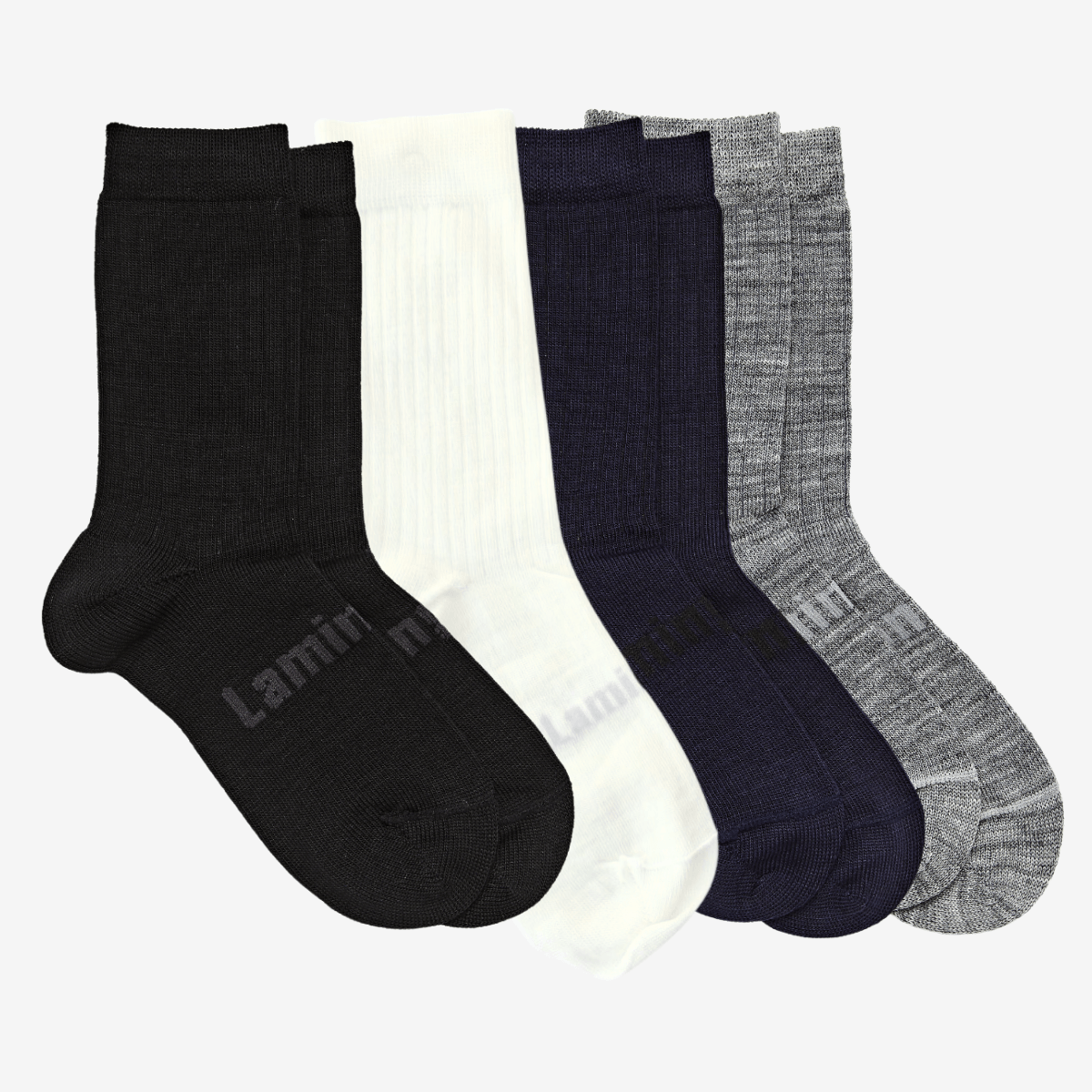 Merino Wool Rib Socks Child Woman Man AUS