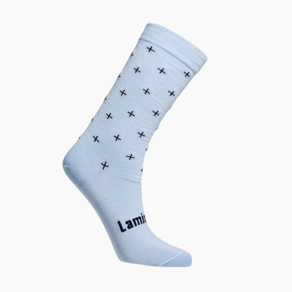 Light Blue with Dark Blue Merino Wool child socks by Lamington Australia