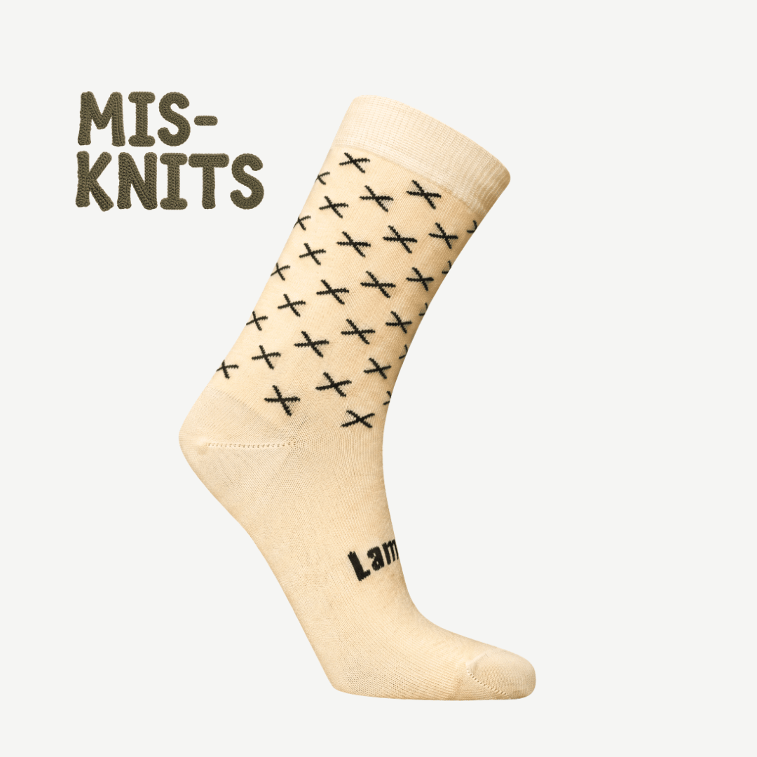 MIS-KNIT Merino Wool Crew Socks | WOMAN