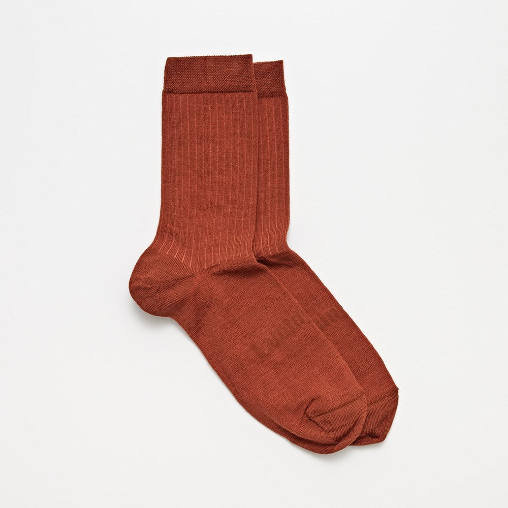 Merino Wool Crew Socks | WOMAN | Spice