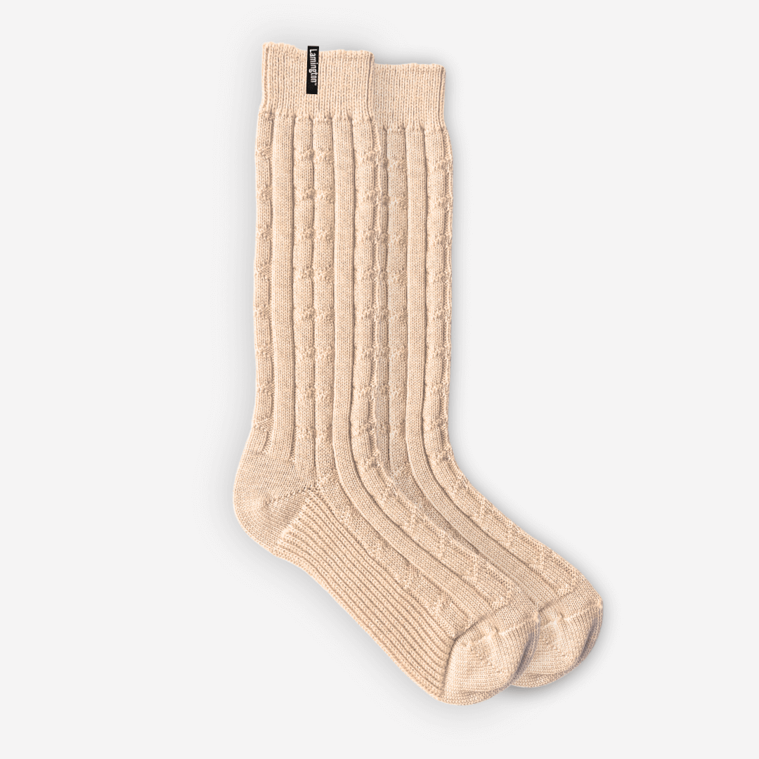 merino wool socks woman luxury chunky cable knit aus