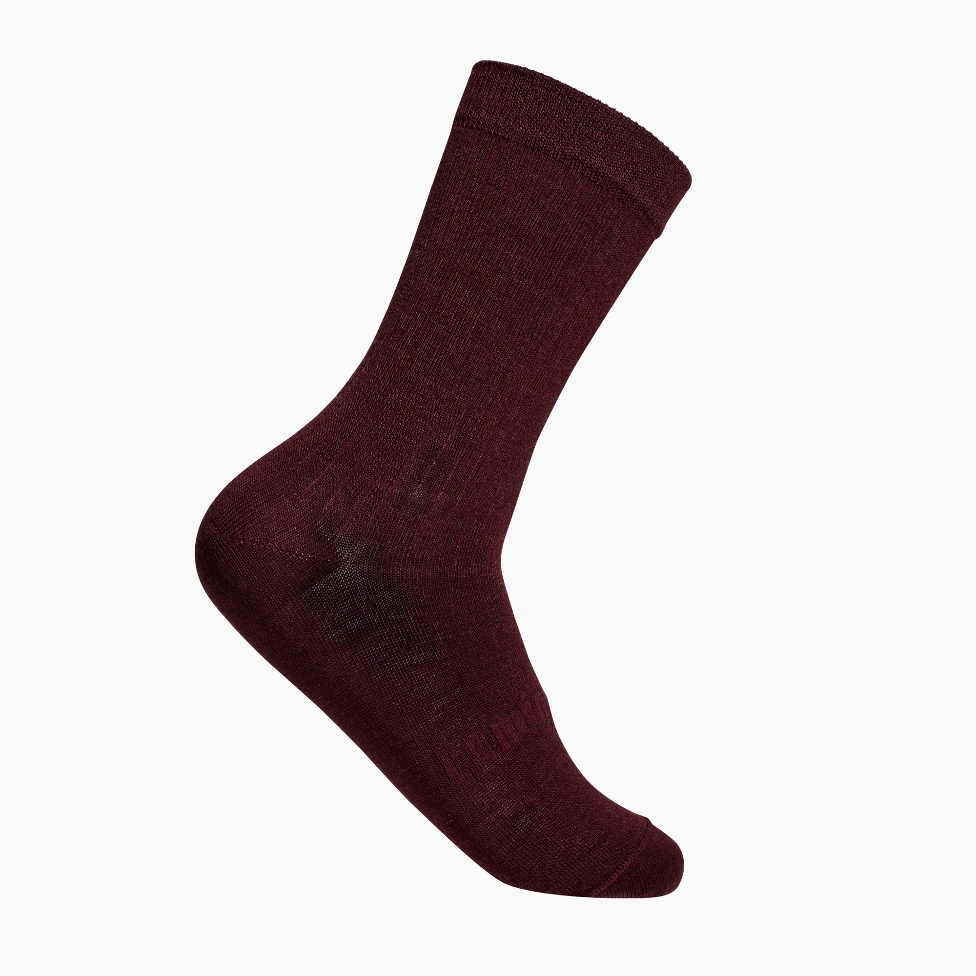 lamington merino wool man crew socks maroon aus