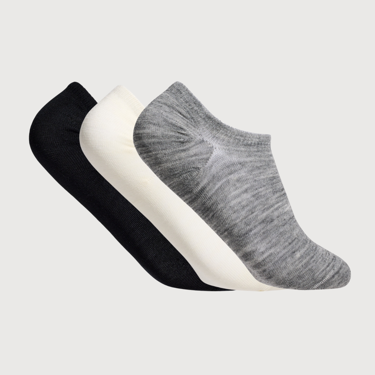 Bundle of sneaker socks for men natural black and grey aus