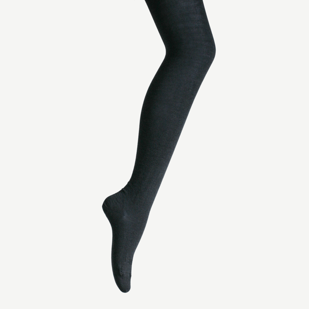 Merino Wool Woman Tights Charcoal Aus