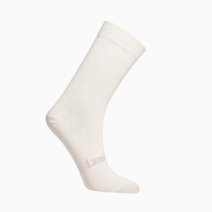 Lamington women's merino crew socks in cream rib knit made in New Zealand.
